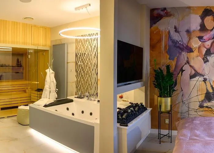 Pietryna - Private Sauna & Jacuzzi - Centrum, Piotrkowska Lejlighed Łódź